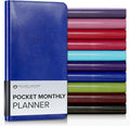 Gallery Leather Pocket Monthly Planner 2026-2027 Acadia Malibu
