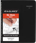 AT-A-GLANCE 2027 Planner, Weekly, 7" x 8.75", Column-Style, DayMinder, Black (G5900027)