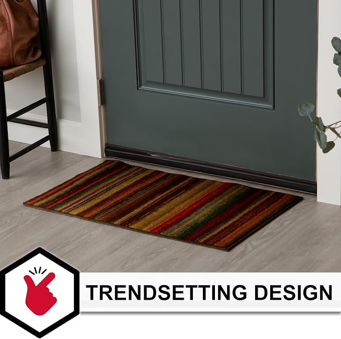 Mohawk Home Boho Stripe 2' 6" x 3' 10" Area Rug - Multicolor - Perfect for Living Room, Dining Room, Office