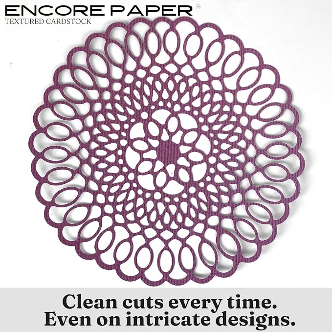 Dusty Purple—12x12 Textured Cardstock | 80lb Textured Purple Scrapbook Paper | Premium Cardstock for Cricut Cutting | 25 Sheets