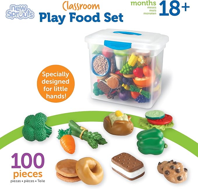 Learning Resources New Sprouts Classroom Play Food Set