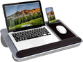 LAPGEAR Home Office Pro Lap Desk – Silver Carbon, Fits 15.6” Laptops