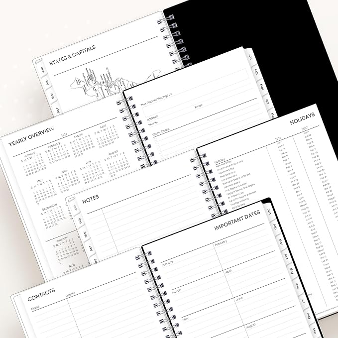 Blue Sky 2026 Weekly & Monthly Planner Calendar, 5"x8", Analeis