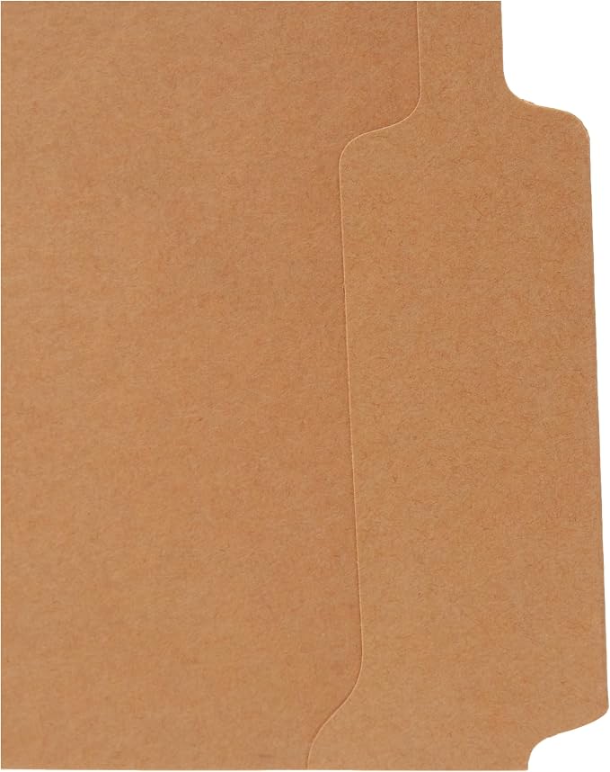 Pendaflex RK15213 Two-Ply Dark Kraft File Folders, 1/3 Cut Top Tab, Letter, Brown (Box of 100) (Pack of 5)