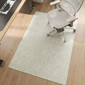 Office Chair Mat for Hardwood Floor Non Slip Protector Beige 35"x53" | PU Self-Adhesive Rolling Chair Mat for Under Desk, Large Duty Hard Floor Protectors for Wood/Tile, Desk Rug for Home Office