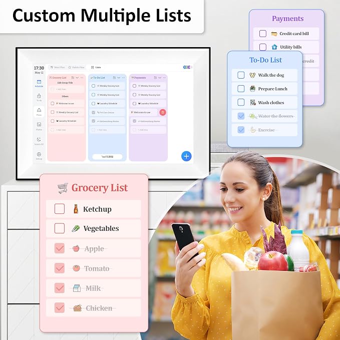 10.1" Smart Digital Calendar Family Planner with Rewards