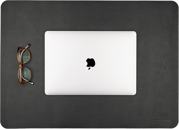 ANECDOTE Vegan Leather Desk Pad - 23.6"x17" Desk Mat for Your Office. This Quality Large Mouse Pad has Chic Elegance, Professional Look & Satisfying Touch - The Perfect Leather Mouse Pad for You!