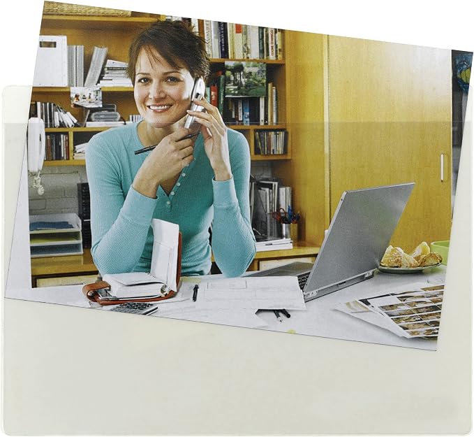 Smead Self-Adhesive Poly Pocket, 6" x 4", Standard Photo Size, Clear, 100 per Box (68164)
