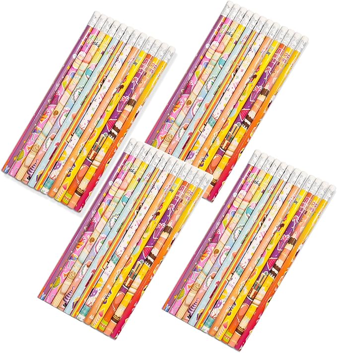 144pcs Birthday Pencils with Eraser Wood Pencils Bulk (birthday, 144)