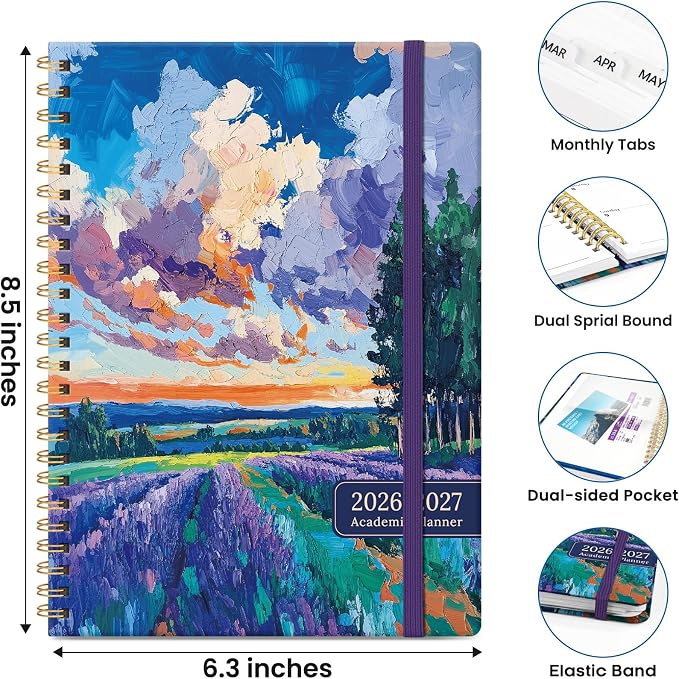 ZOTIA Planner 2026-2027 Weekly & Monthly Calendar Planner Jul 2026-Jun 2027