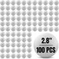 Hygloss Round Foam Balls for Crafts - 2.8-Inch White Craft Foam (XPS) for Arts Small Foam Balls for School Projects and DIY Crafts - Round Balls - 100 Pack of Foam Craft Spheres