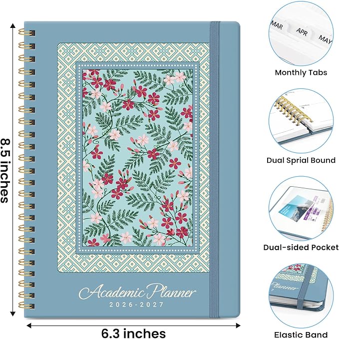 ZOTIA Planner 2026-2027, Jul 2026-Jun 2027 Weekly & Monthly Calendar