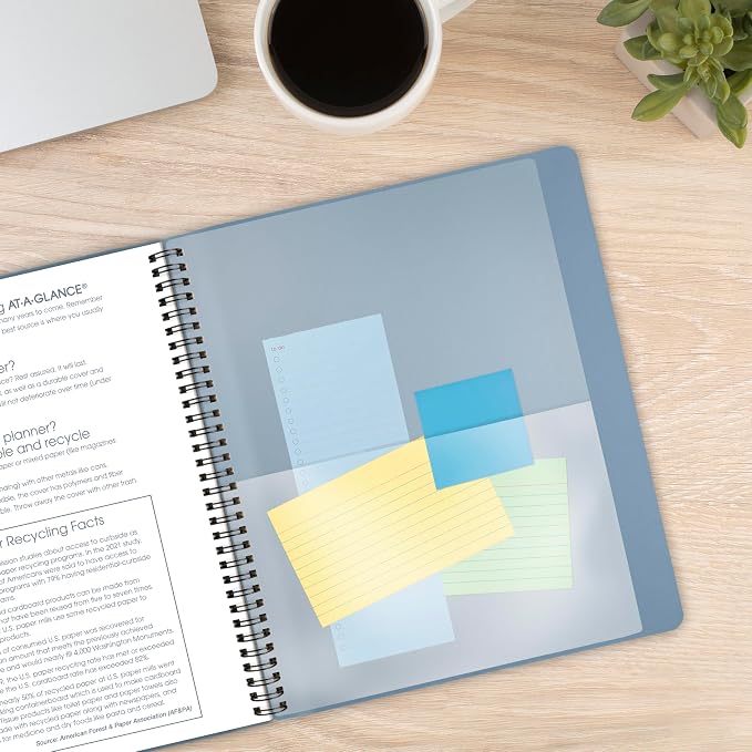 AT-A-GLANCE 2026 Planner, Monthly, 9” x 11”, Large, Contemporary, Drizzle (70250X2026)