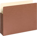 Smead File Pocket, Straight-Cut Tab, 3-1/2" Expansion, Letter Size, Redrope, 10 per Box (73264) (Pack of 5)