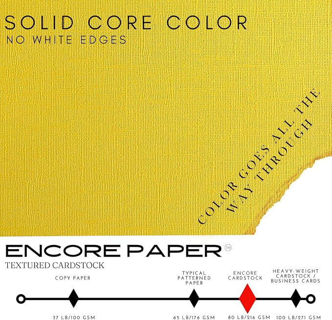 Lemon Twist —12x12 Textured Cardstock | 80lb Textured Yellow Scrapbook Paper | Premium Cardstock for Cricut Cutting | 25 Sheets