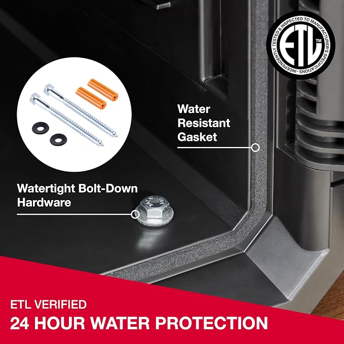SentrySafe Fireproof and Waterproof Large Safe with Backlit Digital Keypad and Override Key for Passports, Money, Jewelry, 0.81 Cubic Feet, FPW082HTC