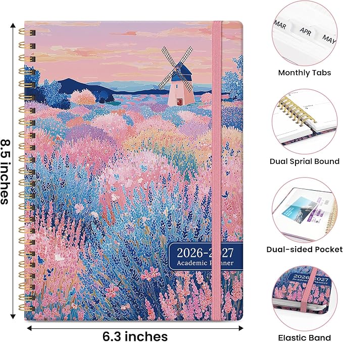 ZOTIA Planner 2026-2027 Weekly & Monthly Calendar Planner Jul 2026-Jun 2027