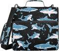 Personalized Hammerhead Shark 3 D-Ring Binder Bag Zipper Organizer | Multi-Pocket with Handle and Detachable Shoulder Strap Holds 500 Sheets for School Office Supplies