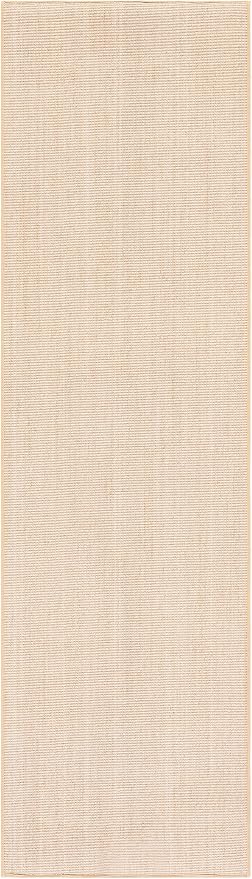 Martha Stewart x SAFAVIEH Area Rug Collection - 2'3" x 8' Runner, Beige & Ivory, Sisal & Jute, Farmhouse Style, Ideal for Living Room, Bedroom, Foyer, Hallway (MSR9501C)