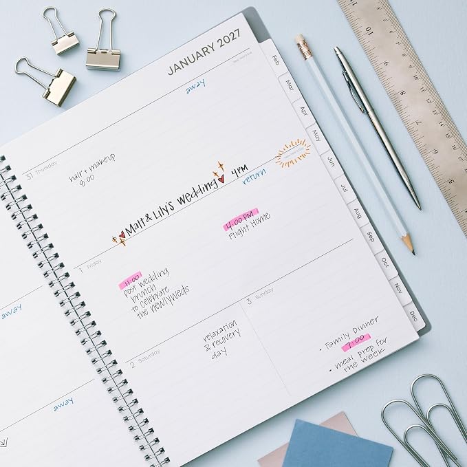 Blue Sky 2027 Weekly & Monthly Planner Calendar, 8.5"x11", Laila