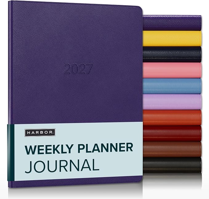 Harbor Weekly Journal Notebook Planner 2027 Key West Dark Purple