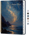 Taja Planner 2026-2027, Jul 2026-Jun 2027 Monthly & Weekly Calendar Planner | 6.3" x 8.5", Hardcover Academic Calendar, Teacher Student Agenda Book with Tabs, School Office Supplies, Golden Tide