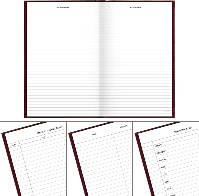 AT-A-GLANCE 2027 Daily Planner, Standard Diary, 7.75" x 12" Journal with Checklist, Hardcover, Red (SD3771327)