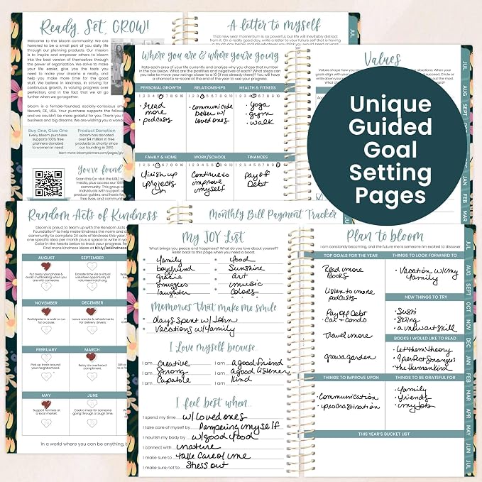 bloom daily planners 2026-2027 Academic Year Pocket Planner (July 2026 - July 2027) 13 Months - 4” x 6” MINI Weekly Monthly Agenda Organizer & Calendar Book - Blooming Wildly
