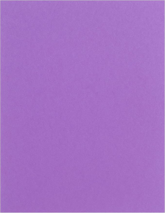 Recollections 100 Sheets Very Violet 8.5” x 11” Cardstock Paper - Acid and Lignin Free Paper for Scrapbooks, Arts & Crafts - 1 Pack