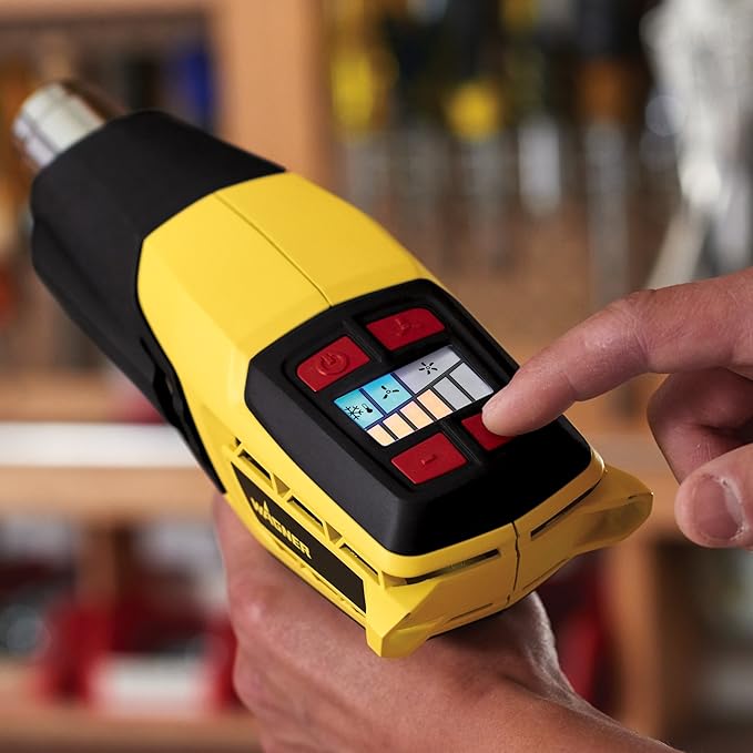 Wagner Spraytech FURNO 500 Heat Gun, 12 Settings, 150°F to 1200°F | Twelve settings from 150°F to 1200°F and two nozzles support paint removal, PVC bending and crafts.