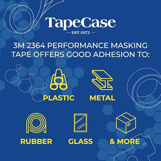 3M, 2364, High Performance Masking Tape, Crepe Paper, Tan, 6 in x 180 ft, 1 Count