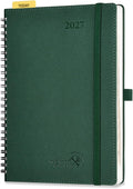 POPRUN 2027 Planner, 6.75" x 8.5" Weekly Calendar Book, Day Planner 2027