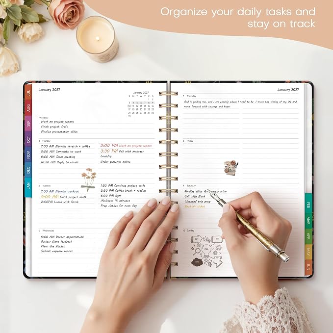 Planner 2026-2027 Weekly & Monthly Academic Planner, 6" x 8.3"