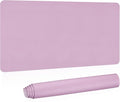 PATIKIL Desk Mat, 31x15 Non-Slip, Waterproof PU Leather Desk Protector Cover, Dual Sided for Office, Home, Study - Purple