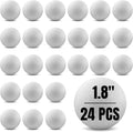 Hygloss Round Foam Balls for Crafts - 2-Inch White Craft Foam (XPS) for Arts Small Foam Balls for School Projects and DIY Crafts - Round Balls - 24 Pack of Foam Craft Spheres
