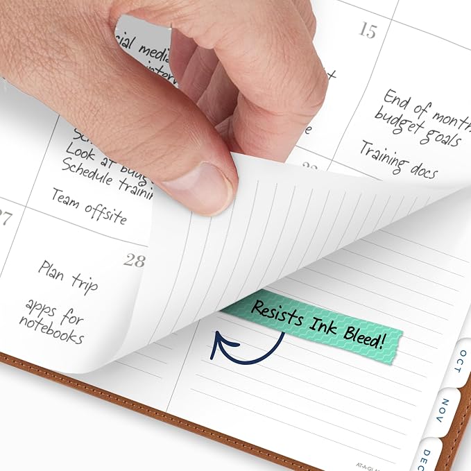 AT-A-GLANCE® Signature Collection 2027 Weekly Monthly Planner, Brown, Large, 8 1/2" x 11"