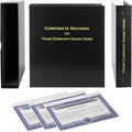 LLC Kit (Black) - Binder, Slipcase, Operating Agreement, Membership Certificates & Customizable Index Tabs