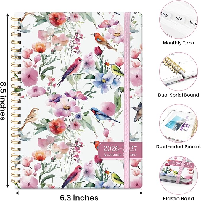 ZOTIA Planner 2026-2027 Weekly & Monthly Calendar Planner Jul 2026-Jun 2027
