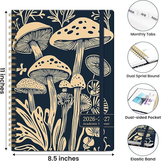ZOTIA Planner 2026-2027 Weekly & Monthly Calendar Planner Jul 2026-Jun 2027