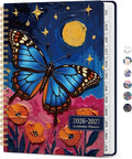 Taja Planner 2026-2027, Jul 2026-Jun 2027 Monthly & Weekly Calendar Planner | 6.3" x 8.5", Hardcover Academic Calendar, Teacher Student Agenda Book with Tabs, School Office Supplies, Lunar Flight