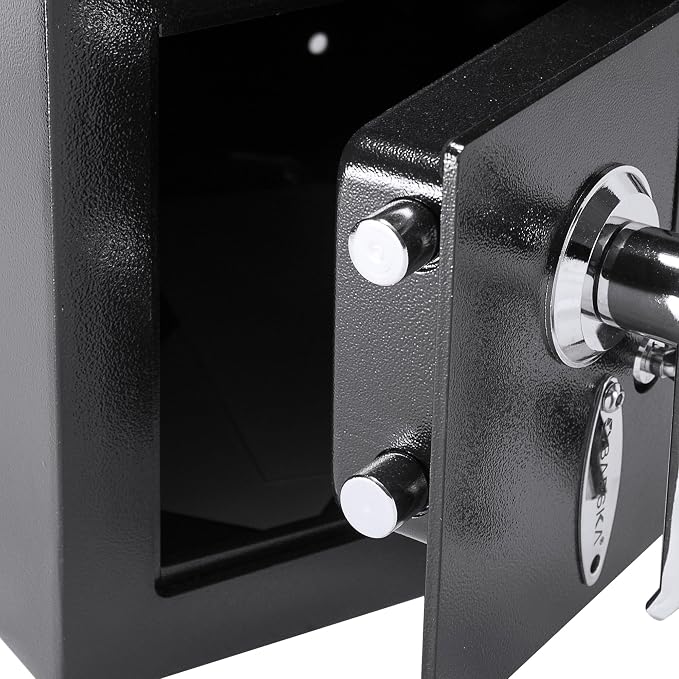 Barska Digital Depository Safe with Drop Slot – Solid Steel Lock Box for Cash, Mail & Valuables, Dual PIN Code Access, Anti-Pry Door, 2 Steel Bolts, Mounting Hardware – for Home & Office Security | Digital keypad depository safe with 5mm steel door and...