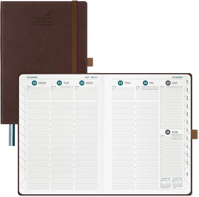 BEZEND 2027 Planner Weekly and Monthly, Daily Calendar Book (A5-6"x8.5")