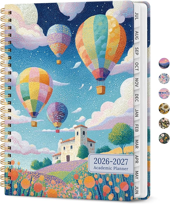 Planner 2026-2027, Monthly & Weekly Jul 2026-Jun 2027 Planner Calendar