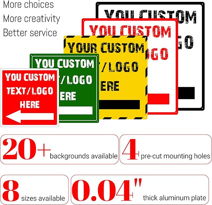 Custom Square Up Arrow Metal Signs - 28 * 28 inches - Rust-resistant metal, Optional reflective， for staircases、equipment signs、storehouse