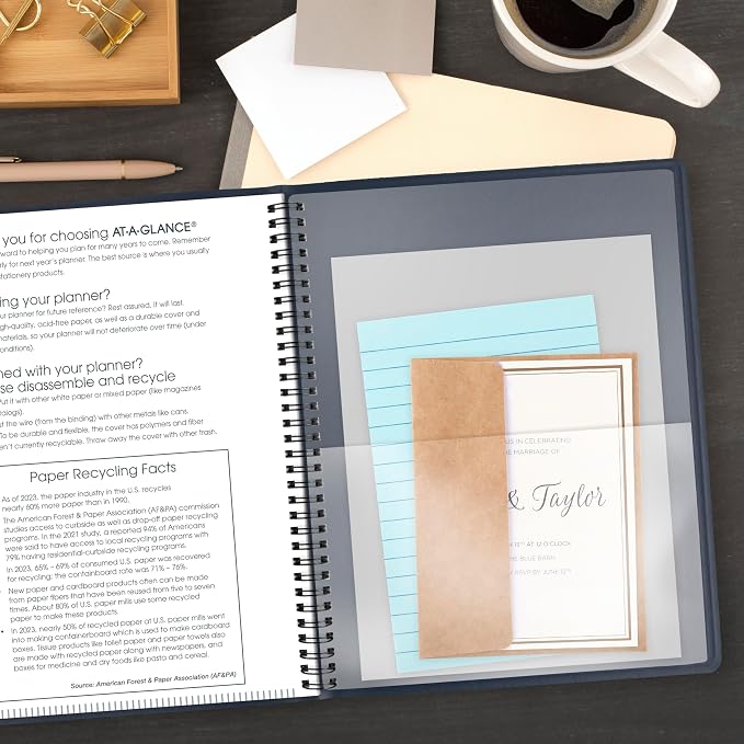 AT-A-GLANCE 2027 Appointment Book Planner, Weekly, 13-Month Jan-Jan, 8.25" x 11", Navy (709502027)