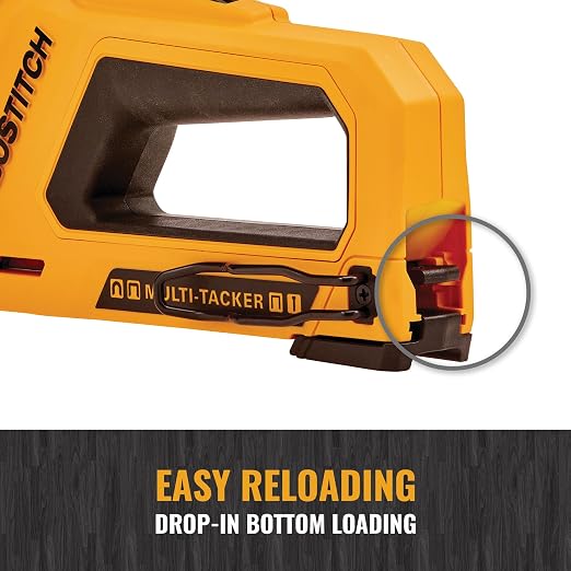 BOSTITCH Heavy Duty Staple Gun, Manual 4 in 1 Flyweight Squeeze Tacker (BTHT80277)