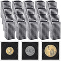 288 Pcs Plastic Coin Holders with 5 Sizes Adjustable Silver Dollar Coin Holder Capsule Protectors Snap Holders Silver Dollar Protection Cases for Collection Supplies Storage Display （20-40mm）