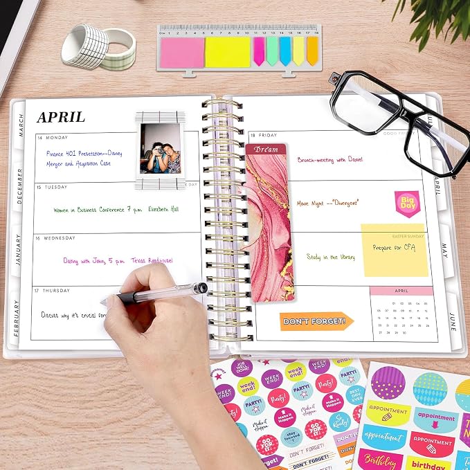 Arundhati Planner 2026-2027, 18 Months Large Daily Weekly Monthly Organizer