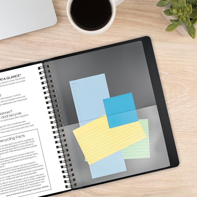 AT-A-GLANCE 2026 Planner, Monthly, 7" x 8.75", Medium, Contemporary, Black (70120X0526)