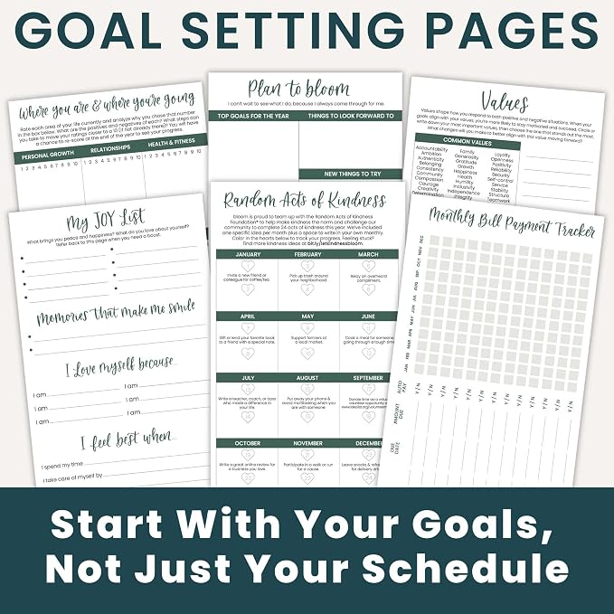 bloom daily planners 2027 Pocket Planner (January 2027 - December 2027) - 4” x 6” MINI Weekly Monthly Agenda Organizer & Calendar Year Book - Garden Party